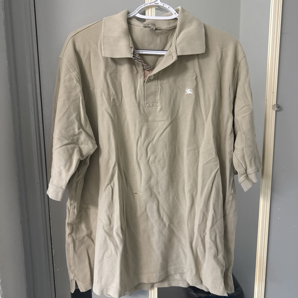 Burberry Khaki Polo Shirt